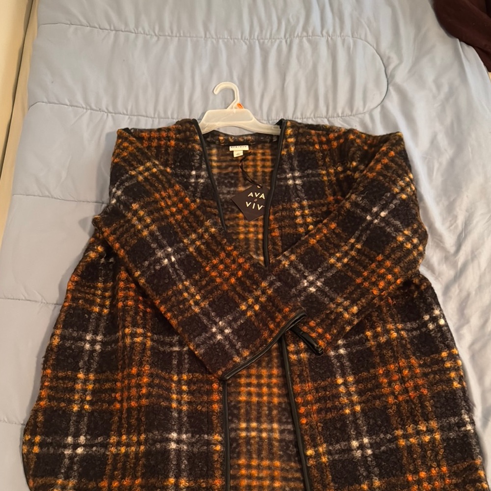 Ava & Viv Plaid Jacket